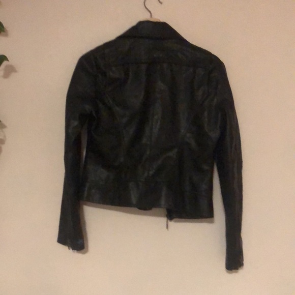 Black leather jacket size S - Picture 3 of 3